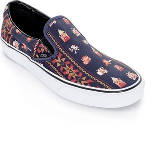 Vans Nintendo Legend of Zelda Parisian Nights Slip On NES Print M 7.5 / W 9
